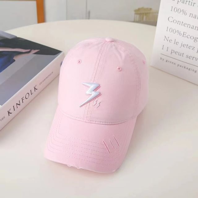 Lightning Cap Baseball Embroidered