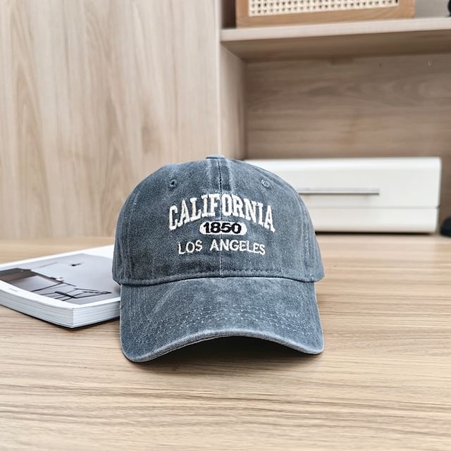 Embroidered Lettering Cap Baseball