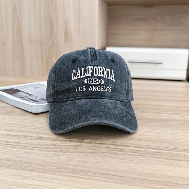 Embroidered Lettering Cap Baseball