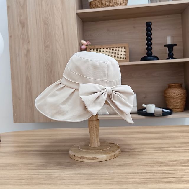Hat Bucket Plain Bow