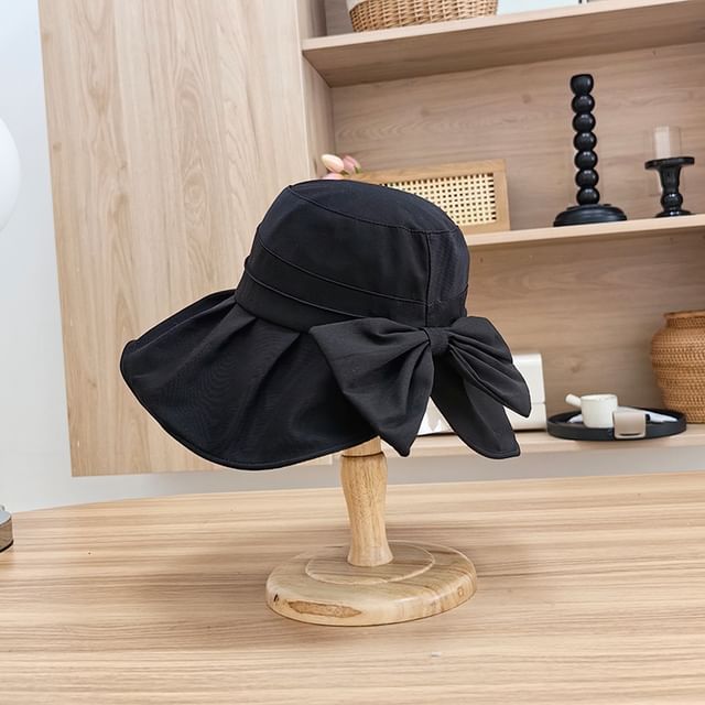 Hat Bucket Plain Bow