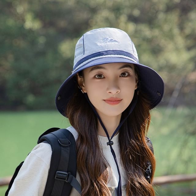 Mountain Embroidered Hat Boonie