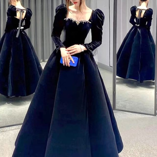 A-Line Designs) (Various Evening Velvet Gown