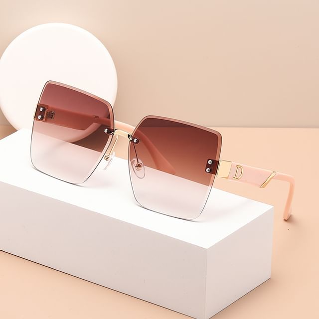 Gradient Frameless Sunglasses Square