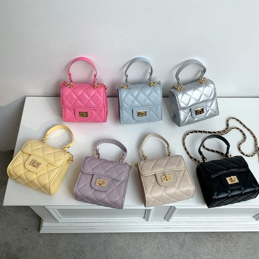 Quilted Crossbody Strap Bag Flap Chain