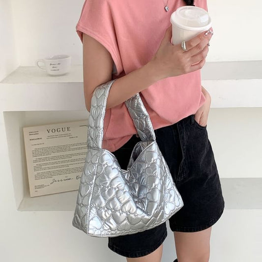 Quilted Bag Heart Tote