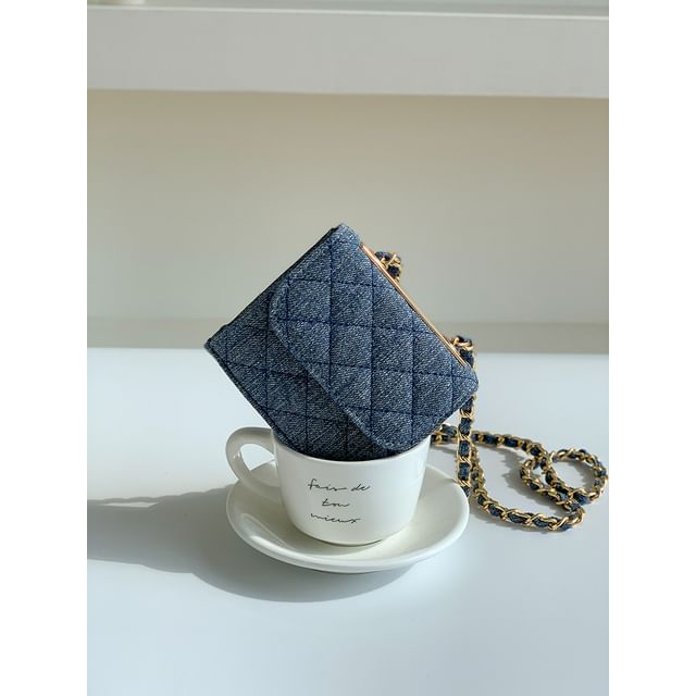 Crossbody Flap Strap Chain Quilted Bag