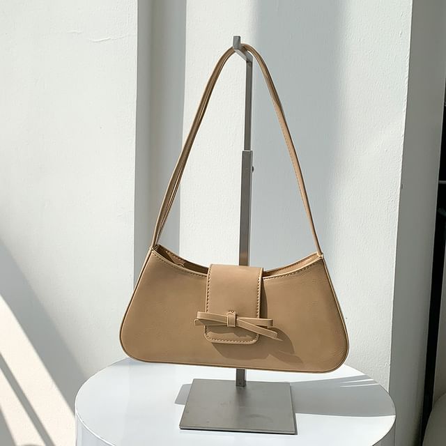 Bag Faux Shoulder Leather Bow