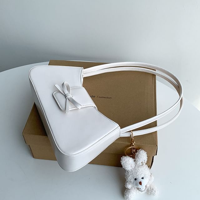 Bag Faux Shoulder Leather Bow