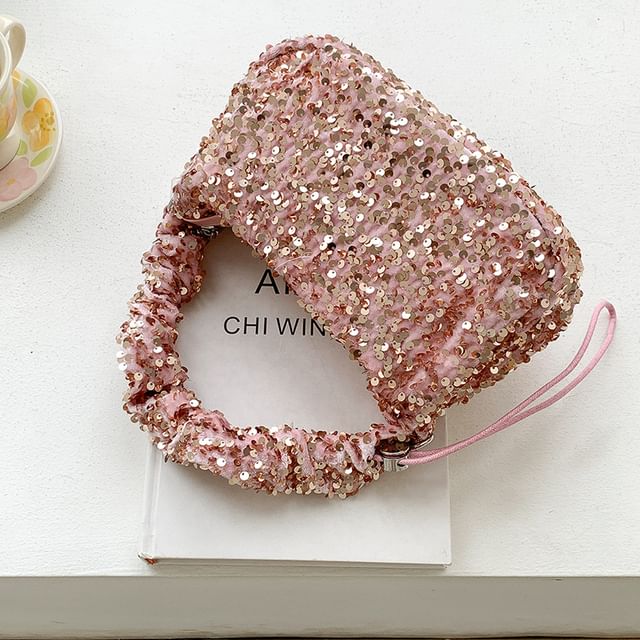 Crossbody Handle Top Bag Sequin
