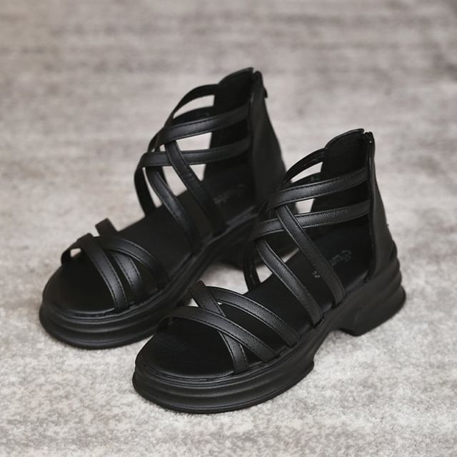 Plain Platform Sandals