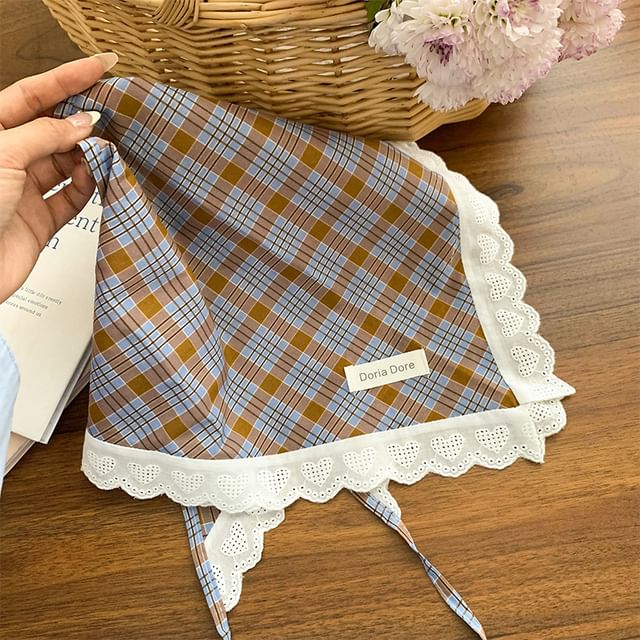 Lace Designs) Head Trim Triangle (Various Scarf