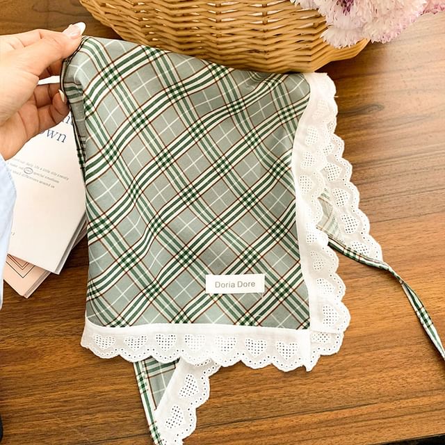 Lace Designs) Head Trim Triangle (Various Scarf