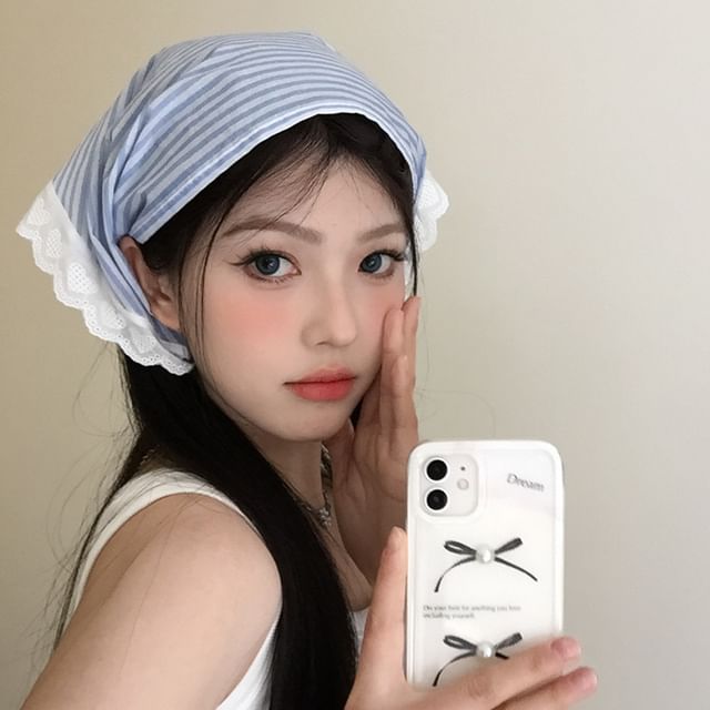 Lace Designs) Head Trim Triangle (Various Scarf