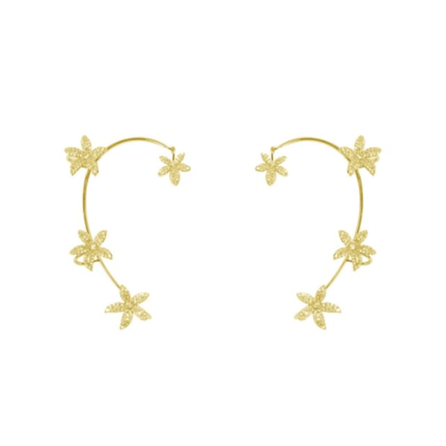 Floral Cuff Rhinestone Ear