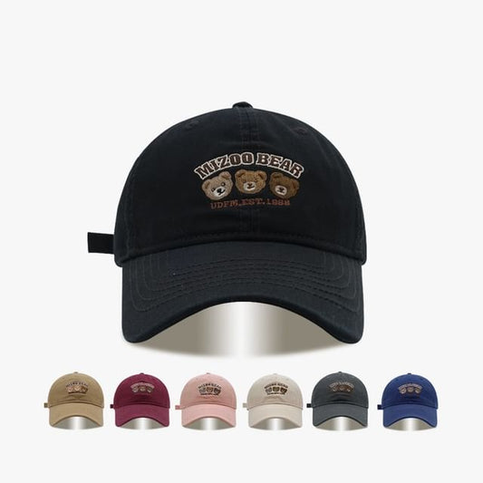 Cap Embroidered Baseball Bear