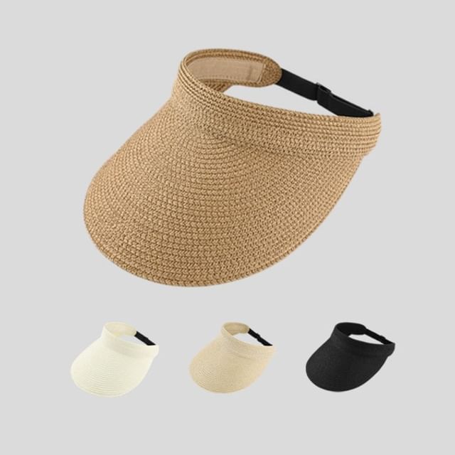 Visor Straw Sun Woven
