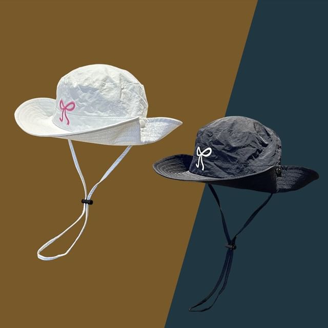 Boonie Hat Embroidered Bow