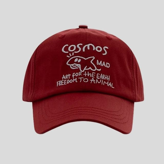 Lettering Baseball Cap Embroidered
