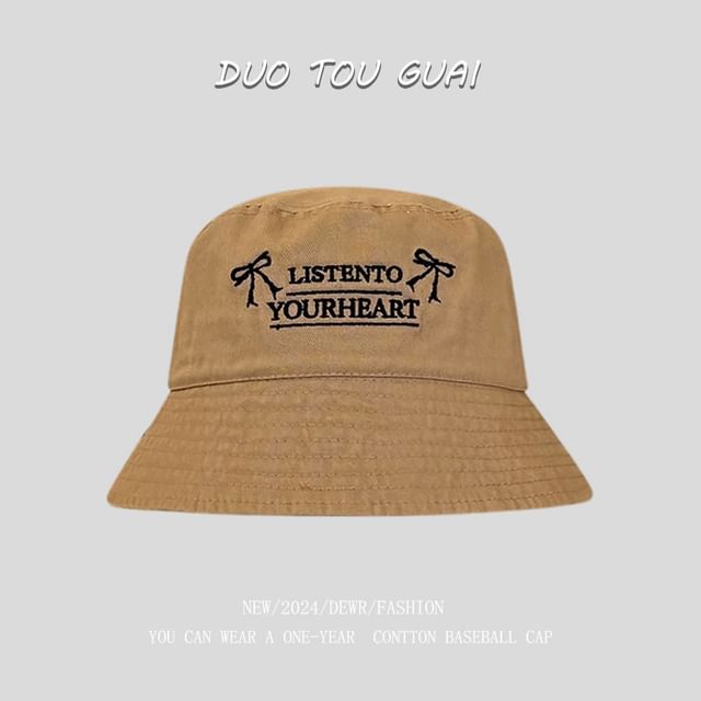 Bucket Hat Lettering Embroidered