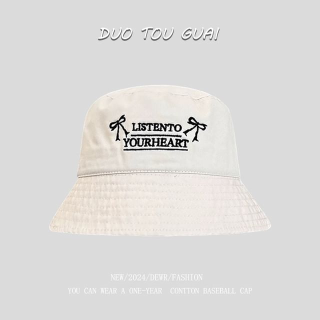 Bucket Hat Lettering Embroidered