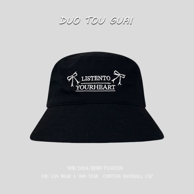 Bucket Hat Lettering Embroidered