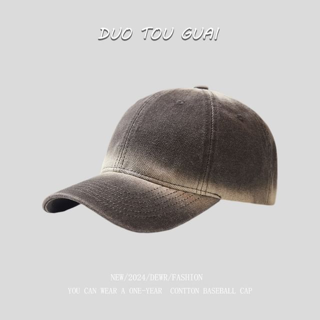 Washed Cap Baseball Denim
