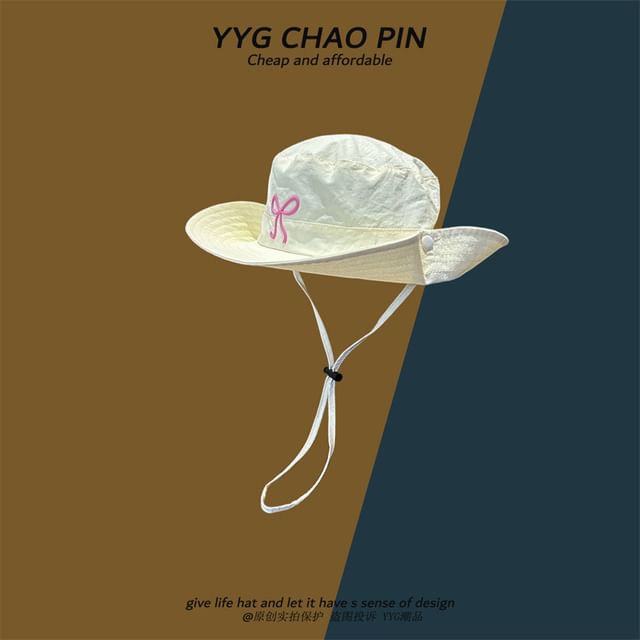 Boonie Hat Embroidered Bow