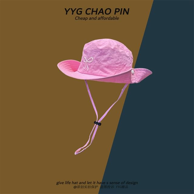 Boonie Hat Embroidered Bow