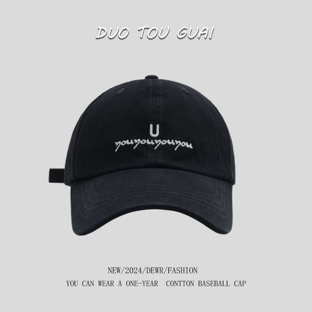 Cap Lettering Embroidered Baseball