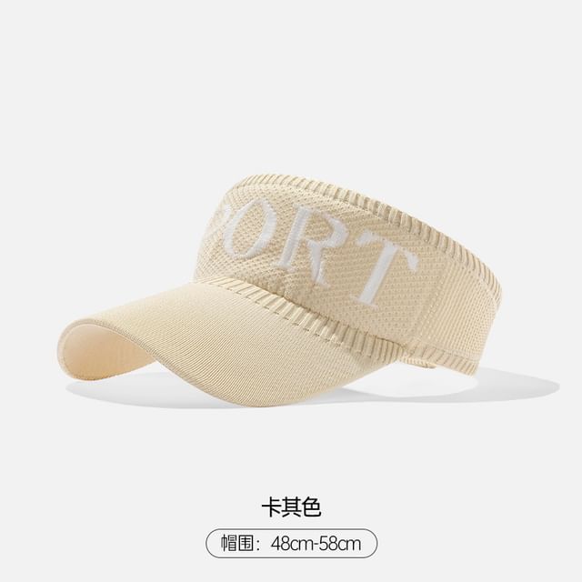 Visor Knit Lettering