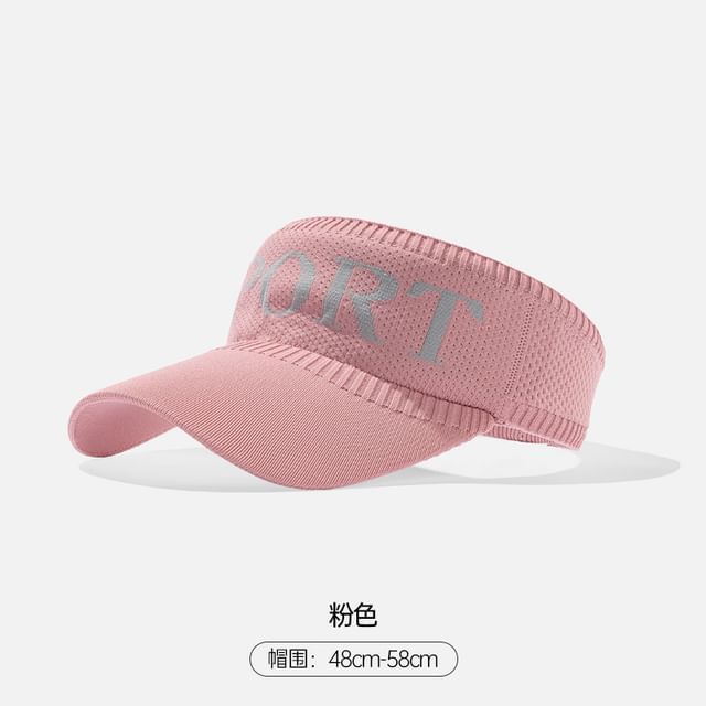 Visor Knit Lettering