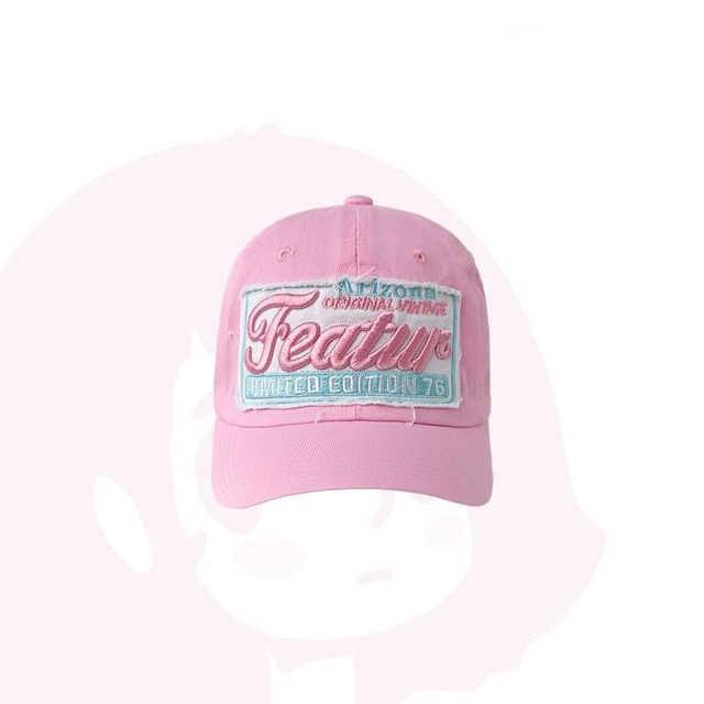 Applique Embroidered Lettering Baseball Cap