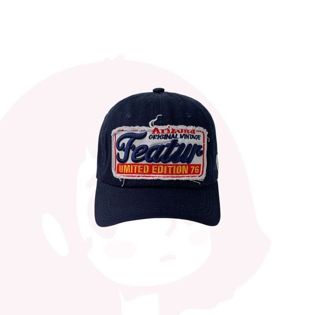Applique Embroidered Lettering Baseball Cap