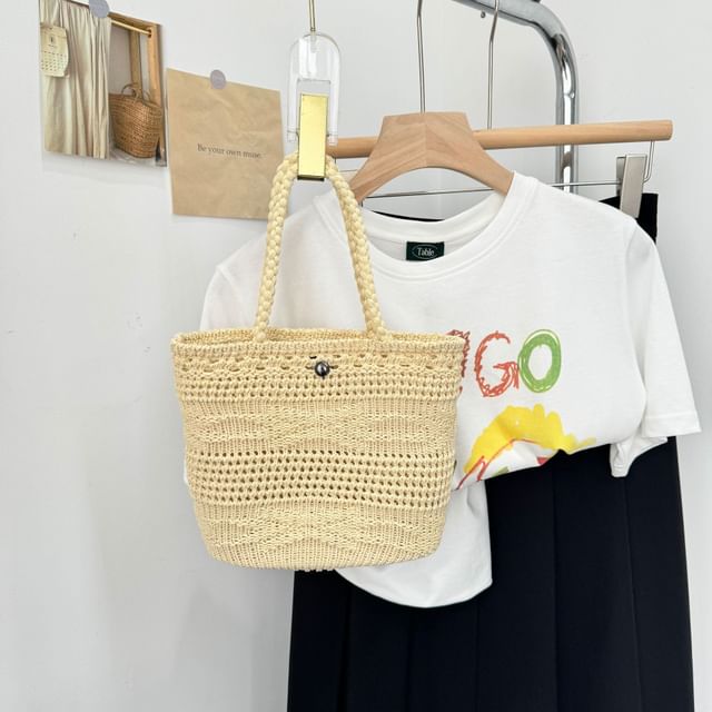 Crossbody Plain Bag Shoulder / Knit