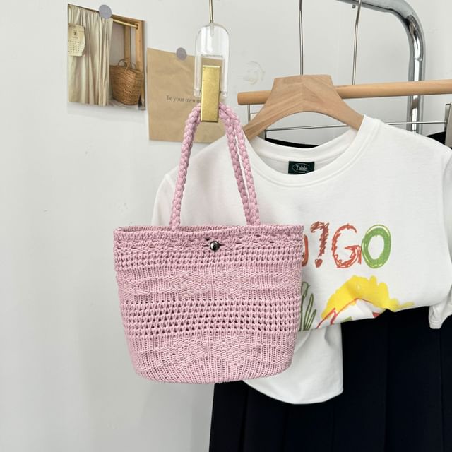 Crossbody Plain Bag Shoulder / Knit