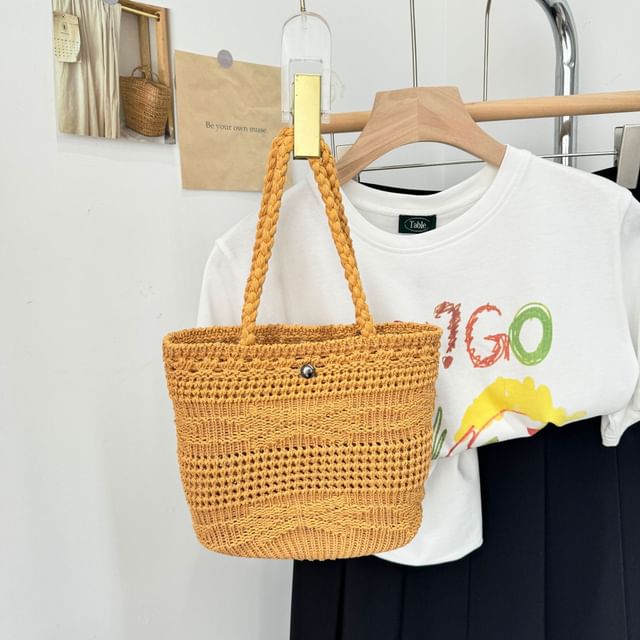Crossbody Plain Bag Shoulder / Knit