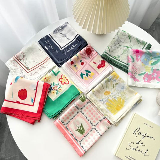 Floral Neckerchief Print
