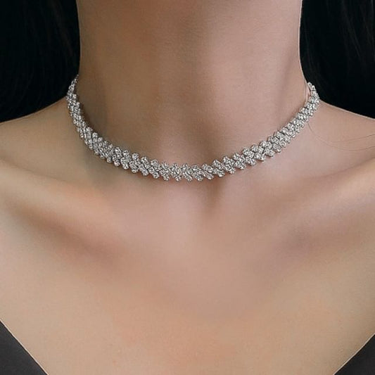 Rhinestone Alloy Choker