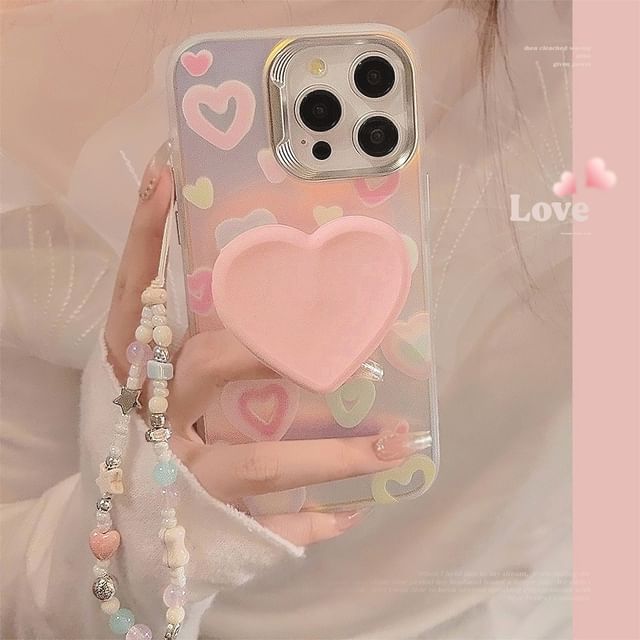 Case Phone Holographic Heart