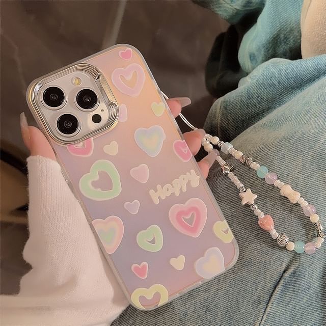 Case Phone Holographic Heart