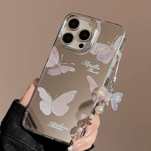 Mirrored Case Butterfly Phone