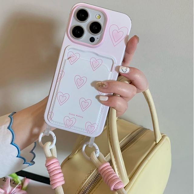 Heart Case Card Phone Holder