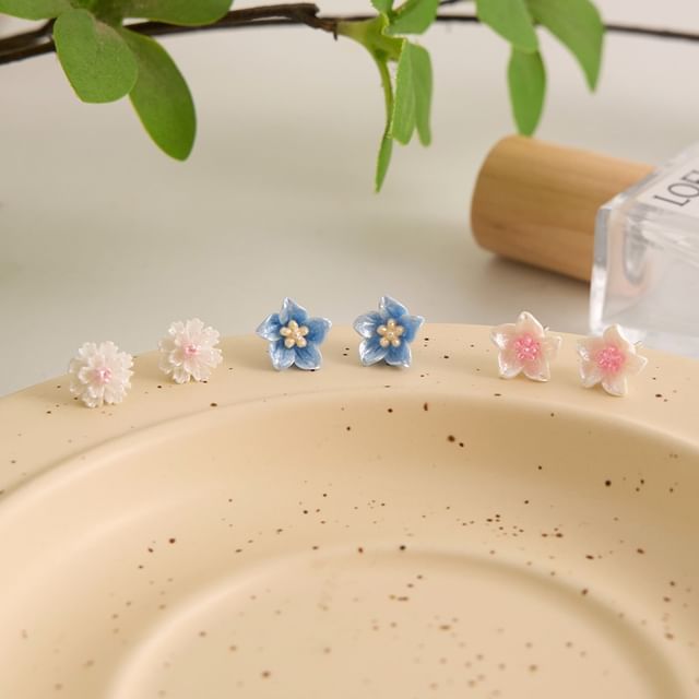 Stud Floral Earring Alloy