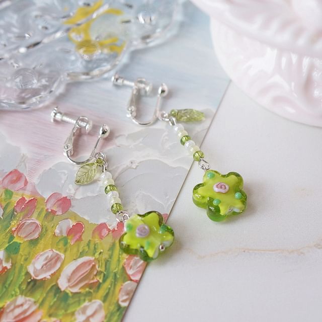 Alloy Floral Earring Dangle
