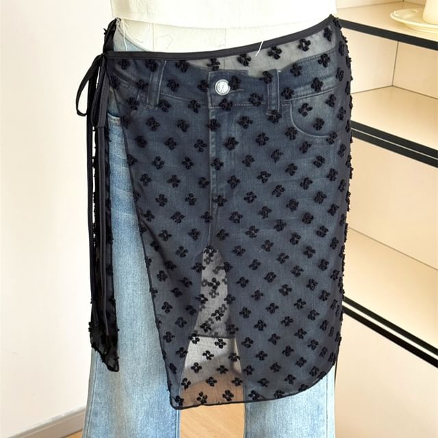 Skirt Apron Half Lace