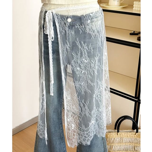 Half Skirt Apron Lace