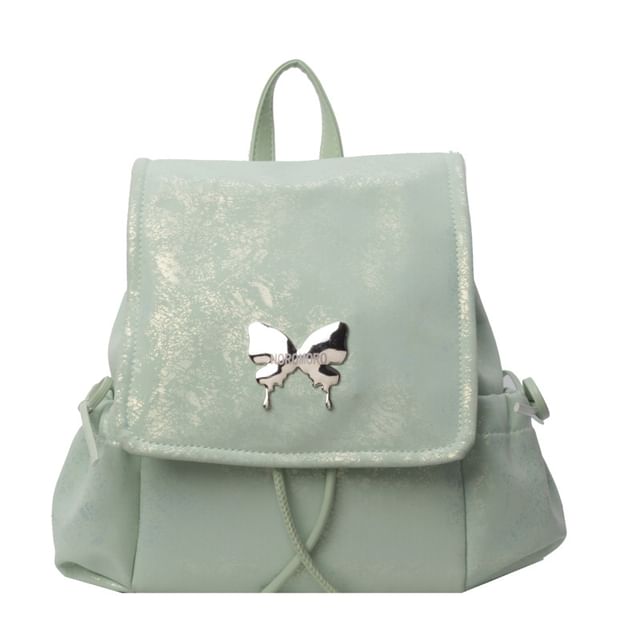 Butterfly Flap Backpack Studded Multi-Pocket