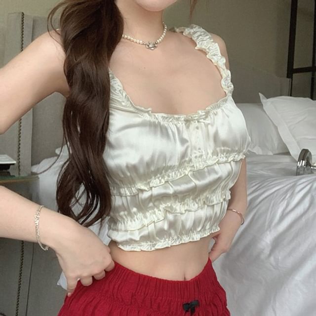 Tank / Crop Hot Top Square Neck Pants