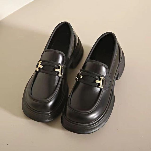 Two Platform Loafers Tone